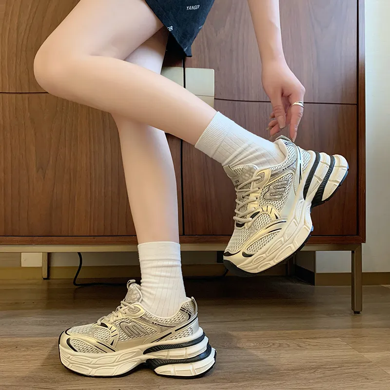 LXVB Non-slip Lightweight Low-Top Chunky Sneakers Women's-9