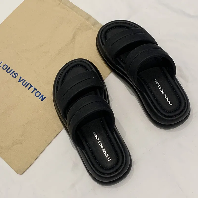 LXVB Rubber Sole Slip Resistant Slide Slippers Women's-2