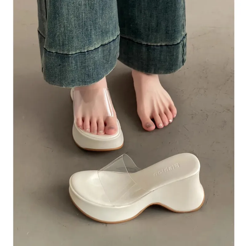 LXVB Rubber Sole Slip Resistant Slide Slippers Women's-5