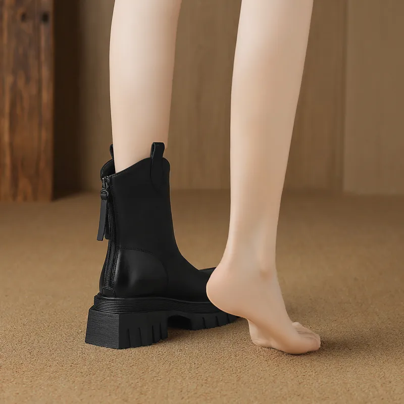 FOXER Ankle Boots 6cm Women's Black-2