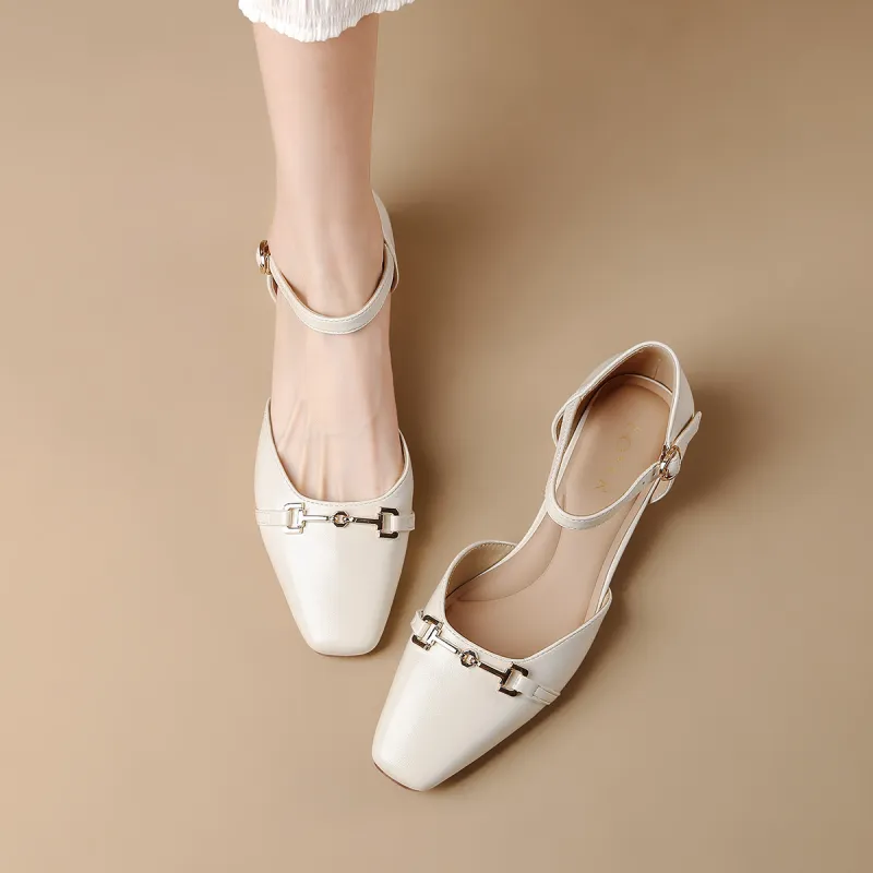 FOXER Block Heel High Heels Women's-4