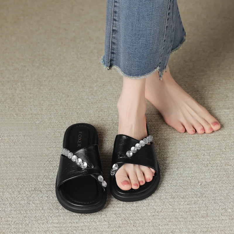 FOXER Slip Resistant Abrasion Resistant Slide Slippers Women's-3