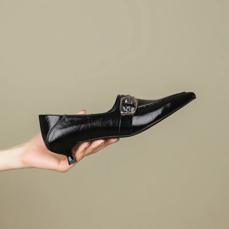 FOXER Slim Heel High Heels Women's-5