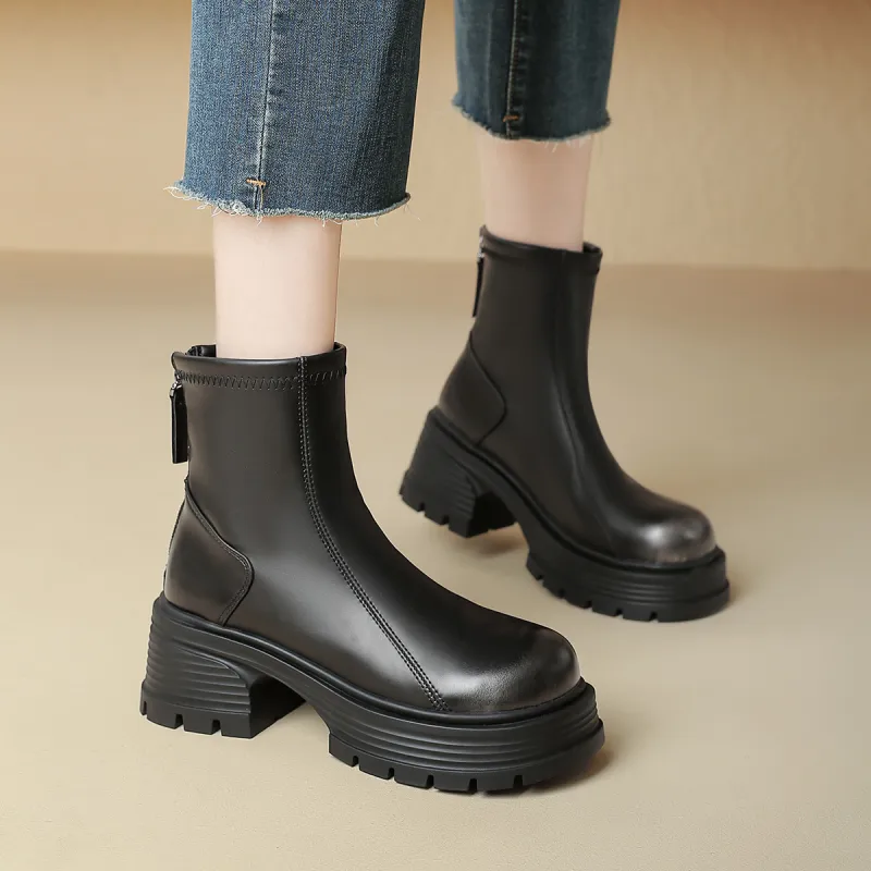 FOXER Ankle Boots Women's Black-1