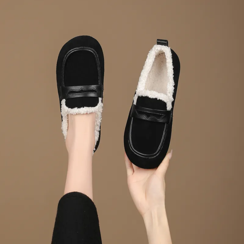 FOXER Birkenstock Insulated Shoes Women's Casual Shoes Low Heel Women's-9