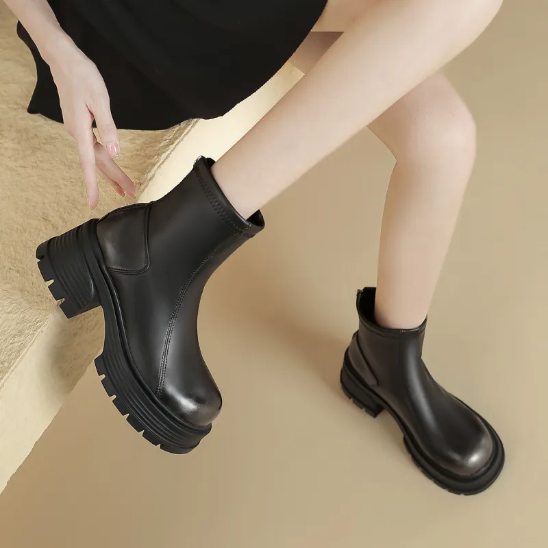 FOXER Ankle Boots Women's Black-3
