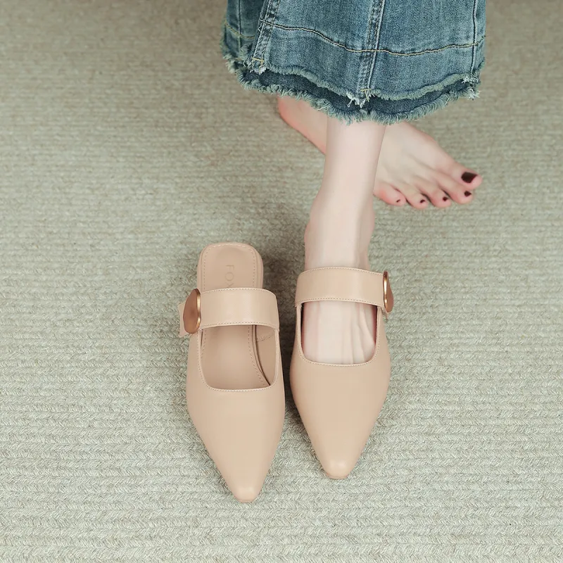 FOXER Slip Resistant Abrasion Resistant Closed Toe Slippers Women's-11