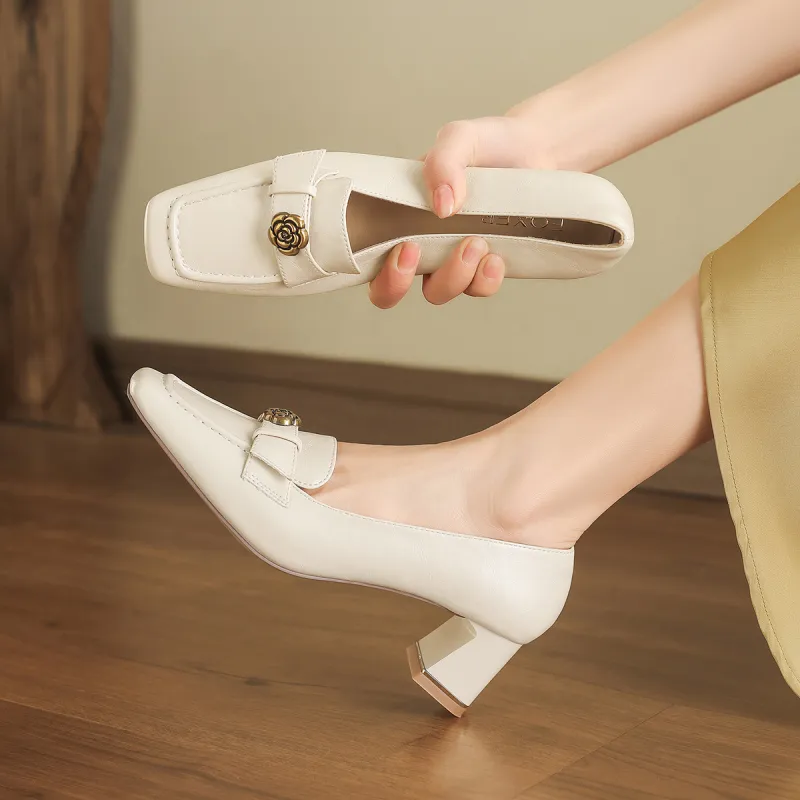 FOXER Loafers Women's Black/Beige-10