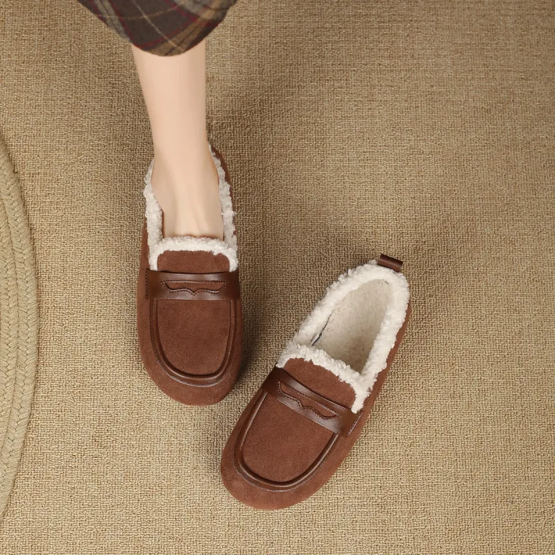 FOXER Birkenstock Insulated Shoes Women's Casual Shoes Low Heel Women's-2