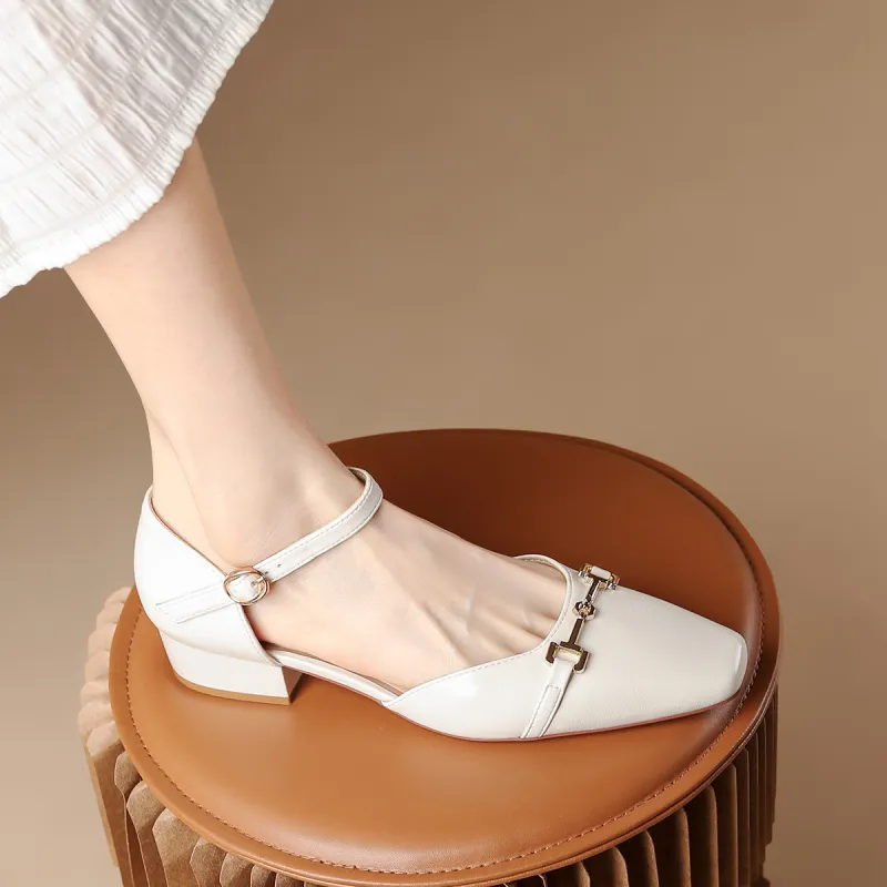 FOXER Block Heel High Heels Women's-2