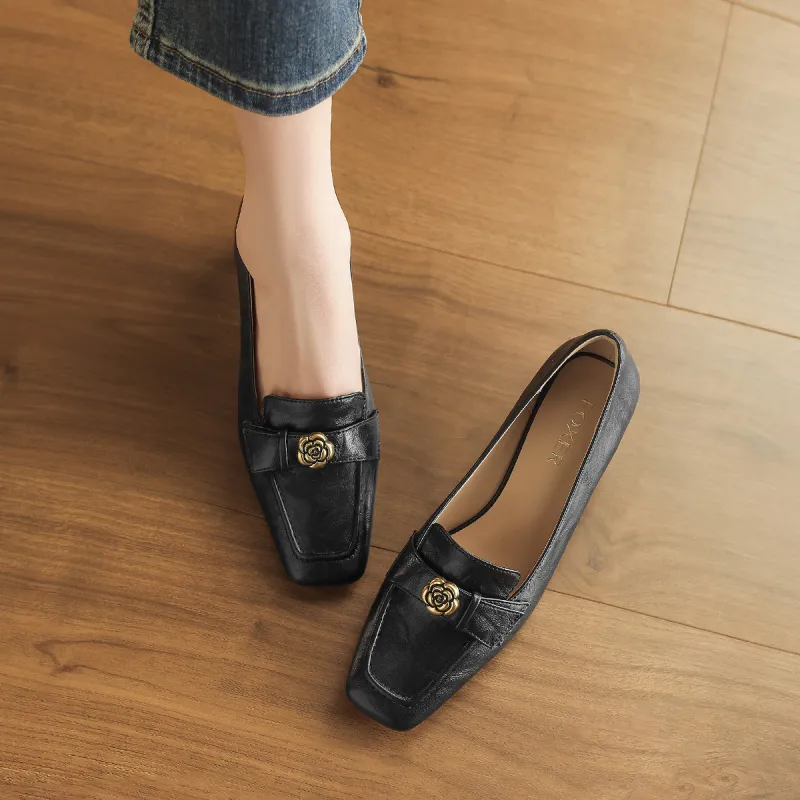 FOXER Loafers Women's Black/Beige-2