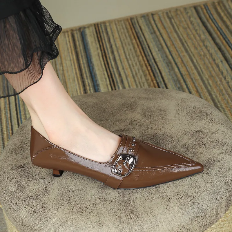 FOXER Slim Heel High Heels Women's-16