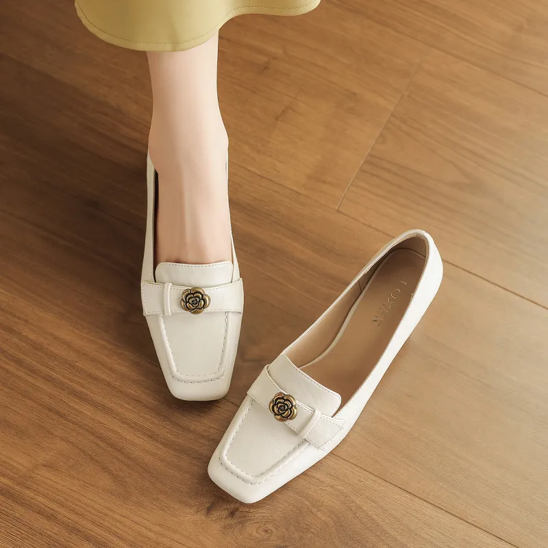 FOXER Loafers Women's Black/Beige-9