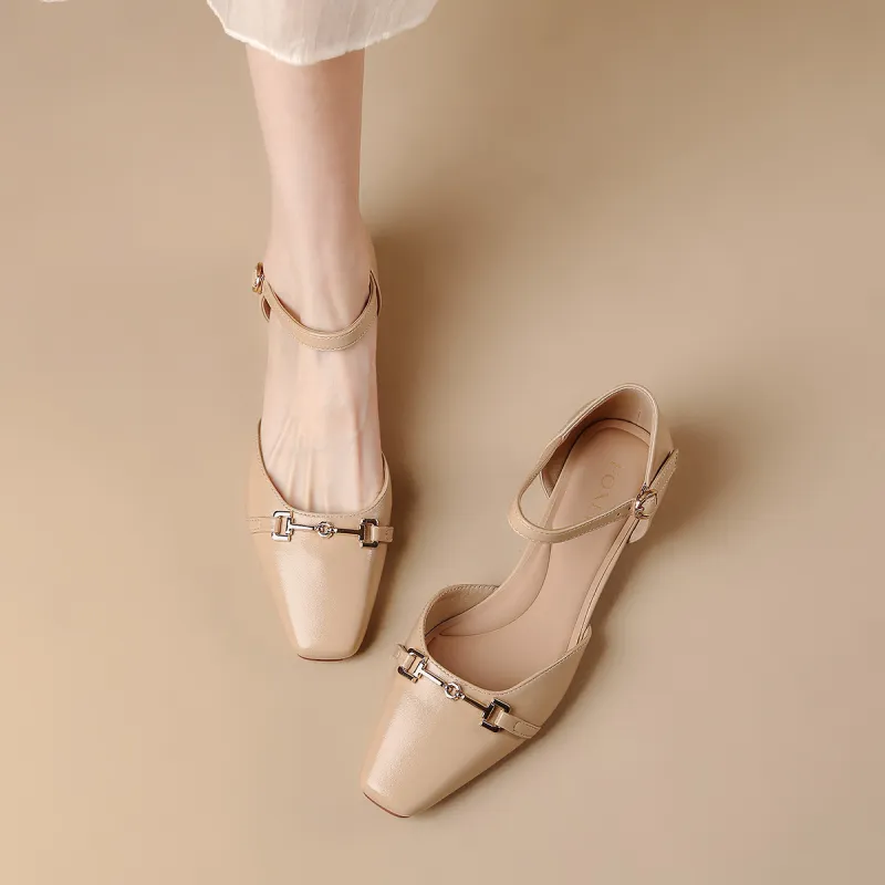 FOXER Block Heel High Heels Women's-11