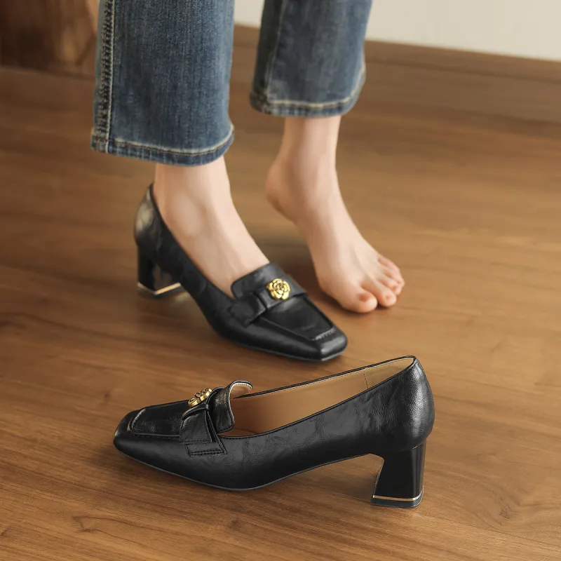 FOXER Loafers Women's Black/Beige-3