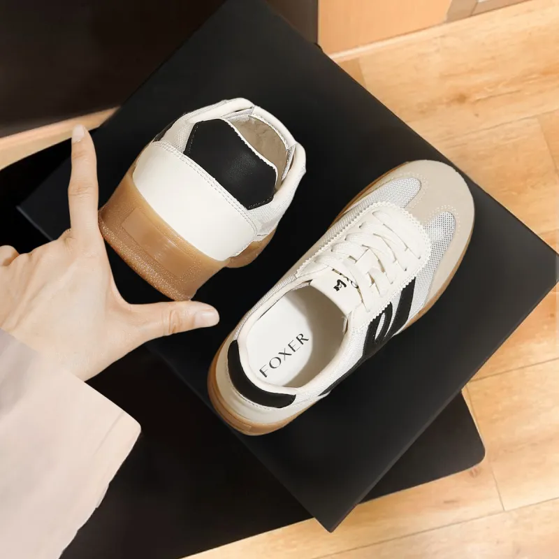 FOXER Anti Slip Wear Resistant Low Top Casual Shoes Women's-4