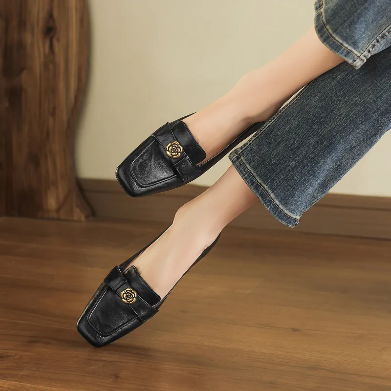 FOXER Loafers Women's Black/Beige-5