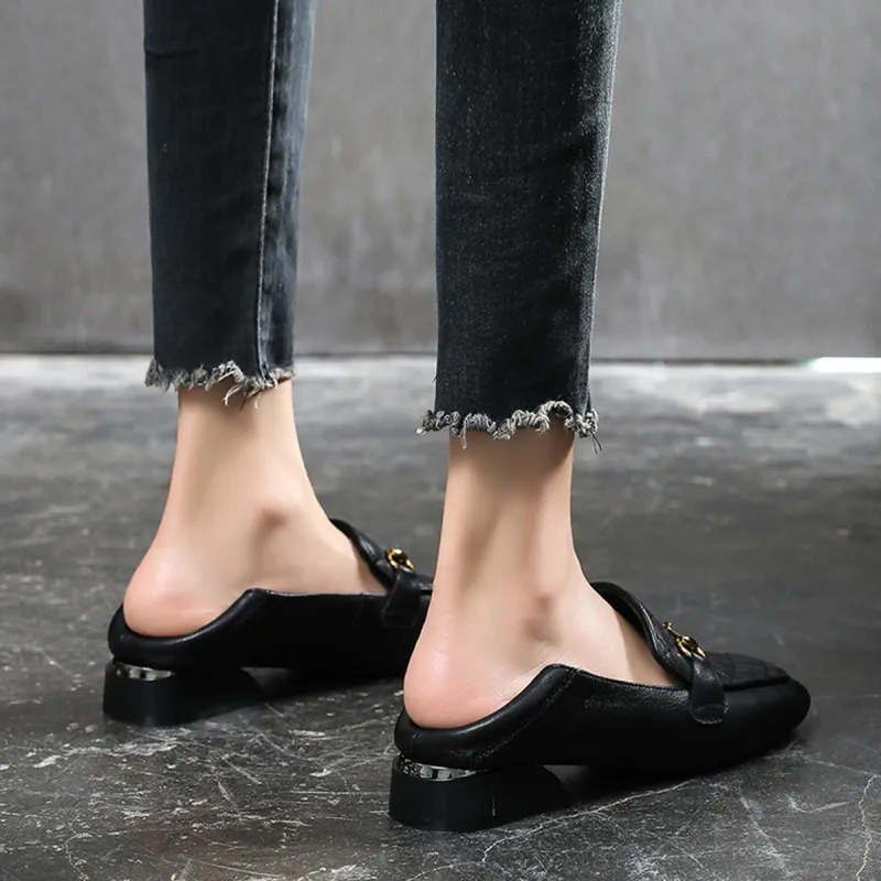 FOXER Casual Single Shoes 3cm Women's Black-3