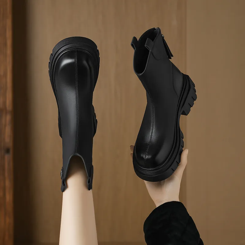 FOXER Ankle Boots 6cm Women's Black-3