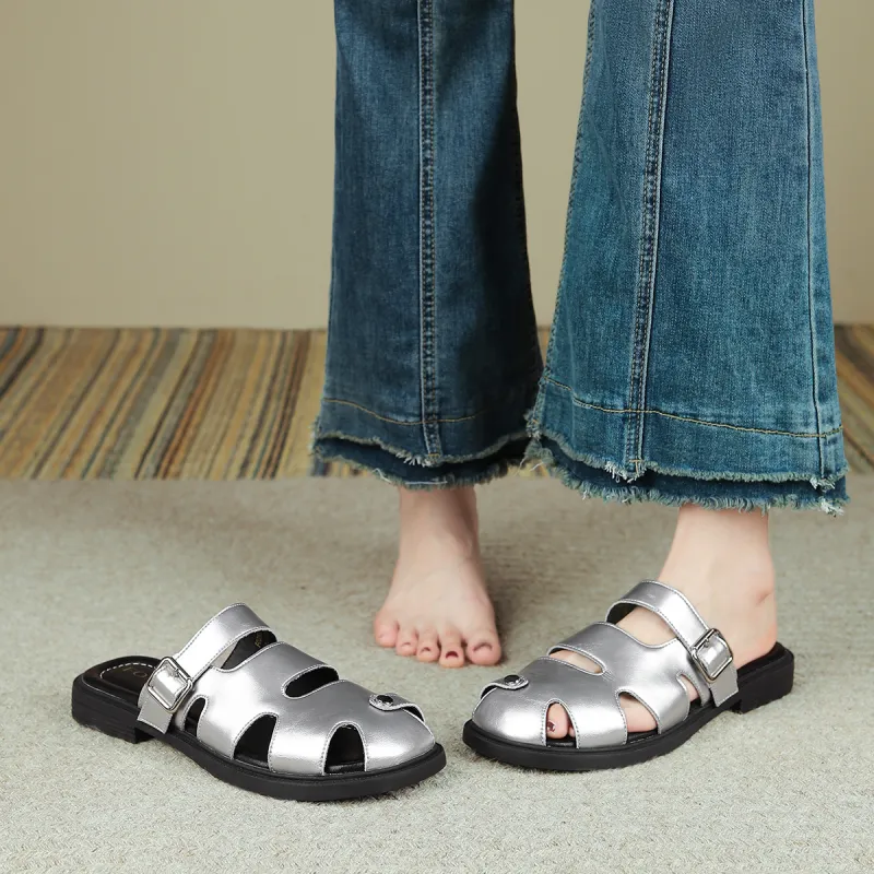 FOXER Abrasion Resistant Slip Resistant Closed Toe Slippers Women's-5