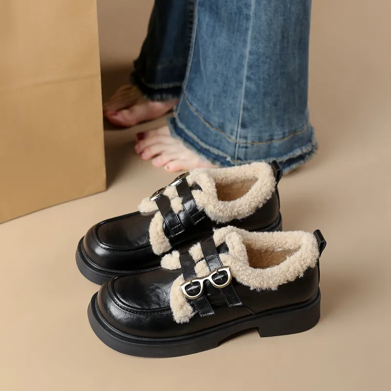 FOXER Loafers Chunky Heel Women's-3