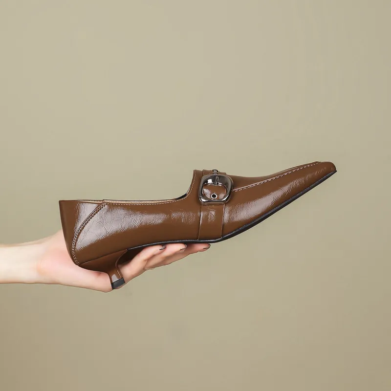 FOXER Slim Heel High Heels Women's-14
