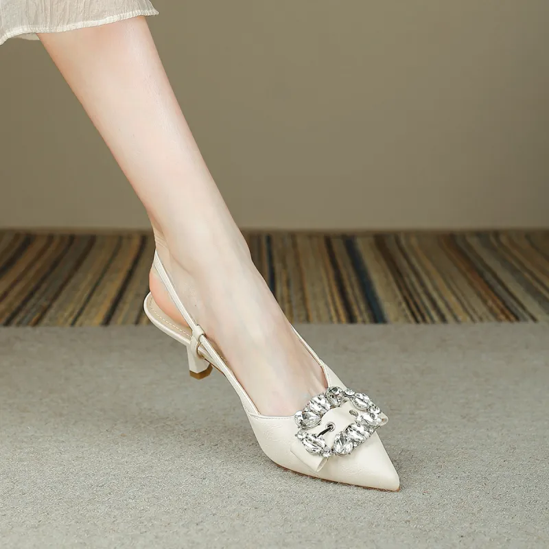FOXER High Heels Women's Black/Beige/Light Green-9