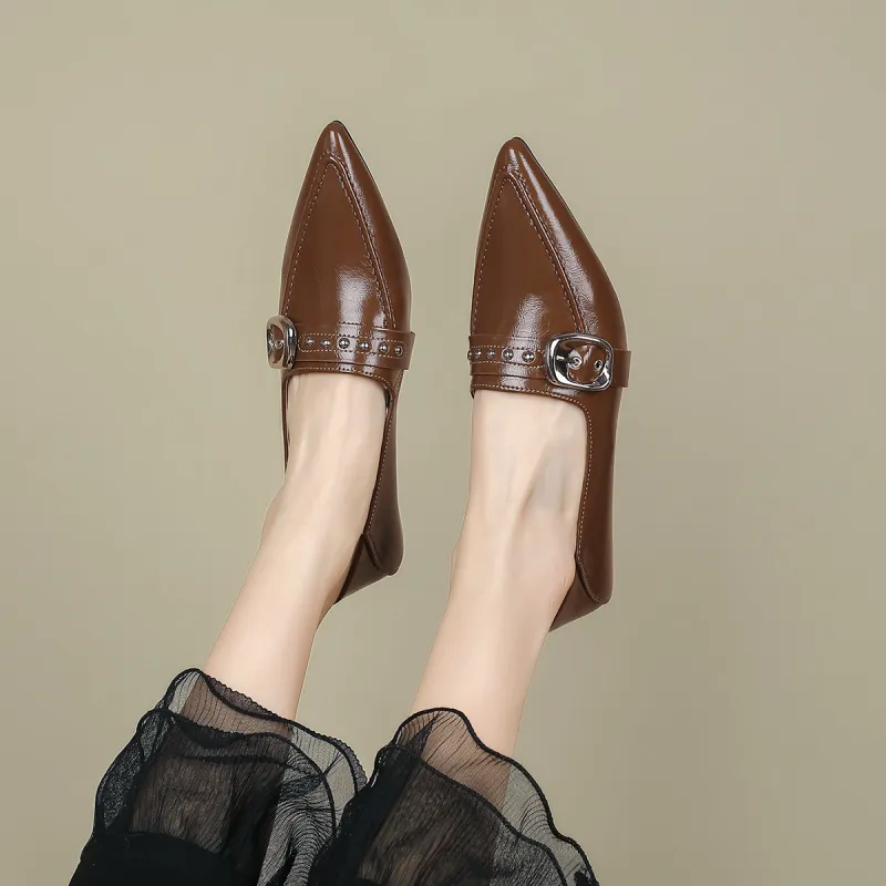 FOXER Slim Heel High Heels Women's-17