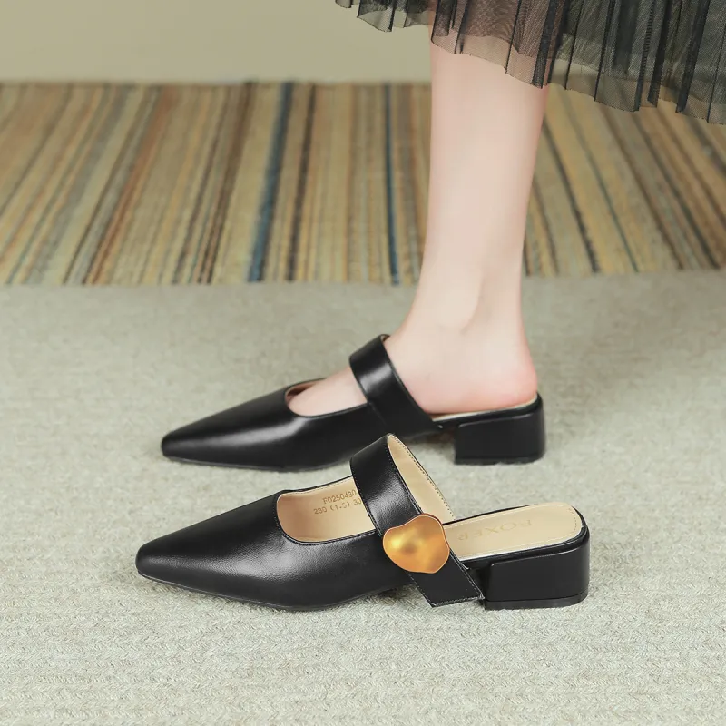FOXER Slip Resistant Abrasion Resistant Closed Toe Slippers Women's-1