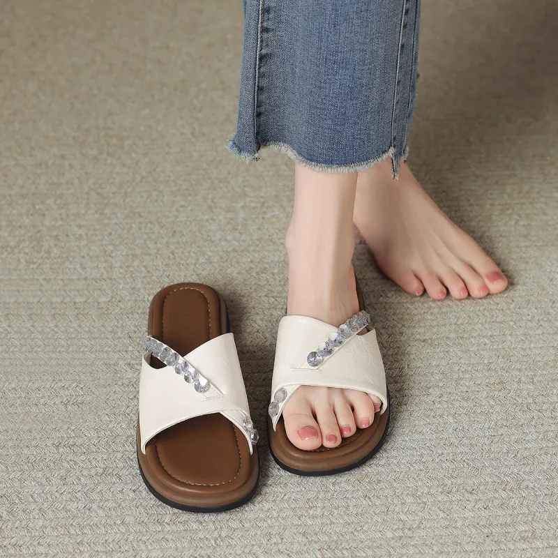FOXER Slip Resistant Abrasion Resistant Slide Slippers Women's-7