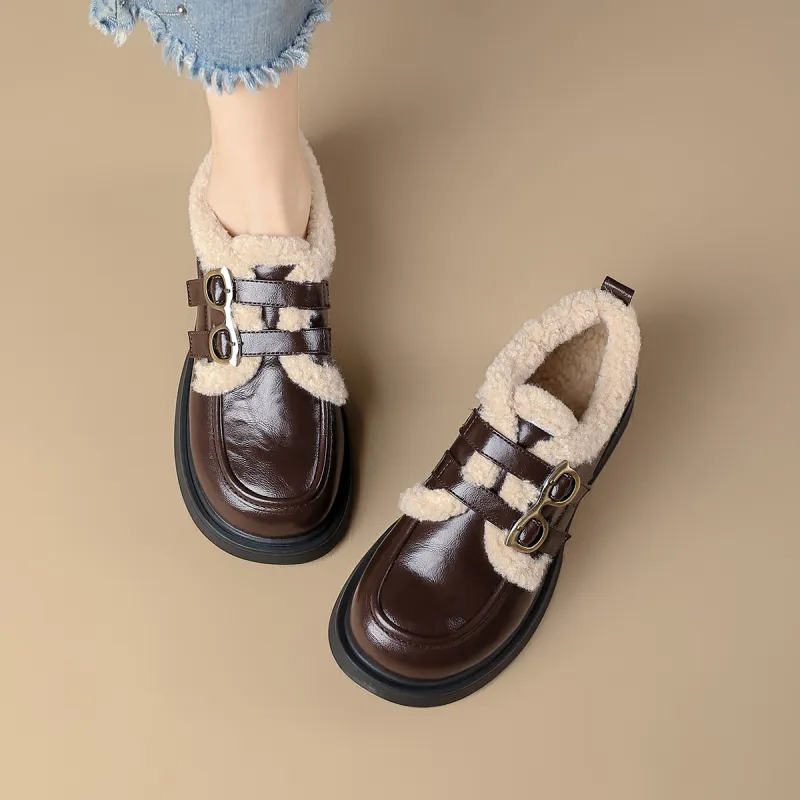 FOXER Loafers Chunky Heel Women's-6