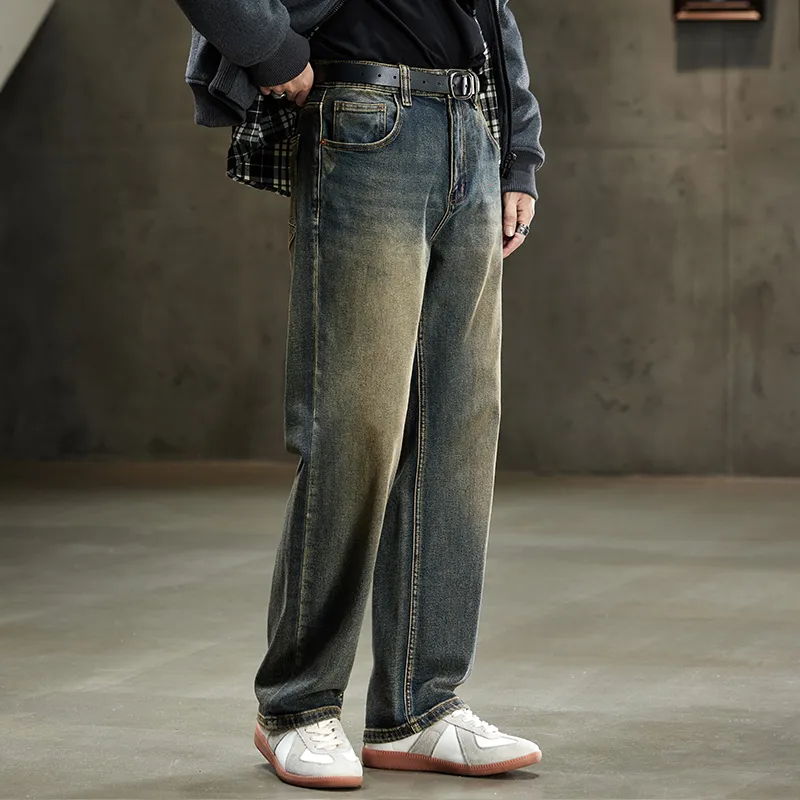 【dme】 Jeans Men's Mature Pu-Erh Blue-1