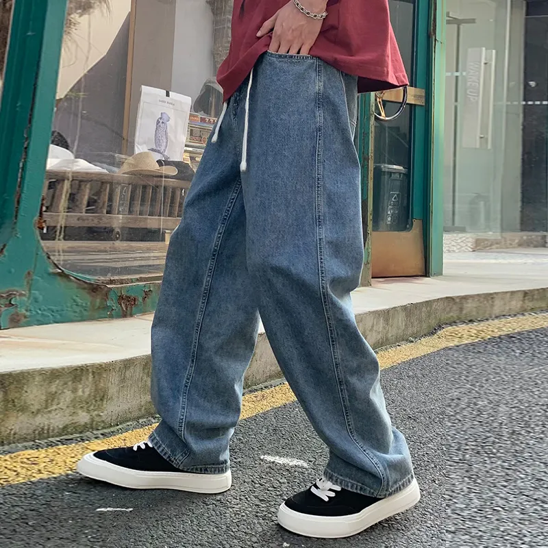 【dme】 Jeans Men's Dark Washed Color-6