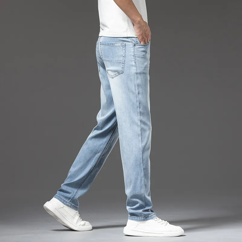 【dme】 Jeans Unisex Ice Silk Blue-0