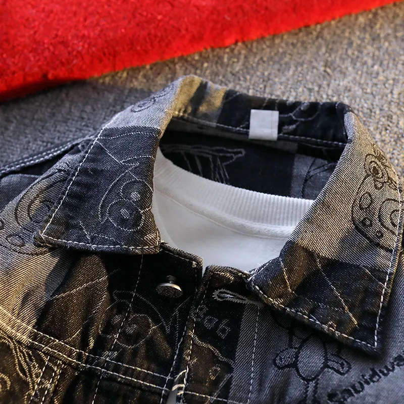 【dme】 Denim Jacket Unisex Black-3
