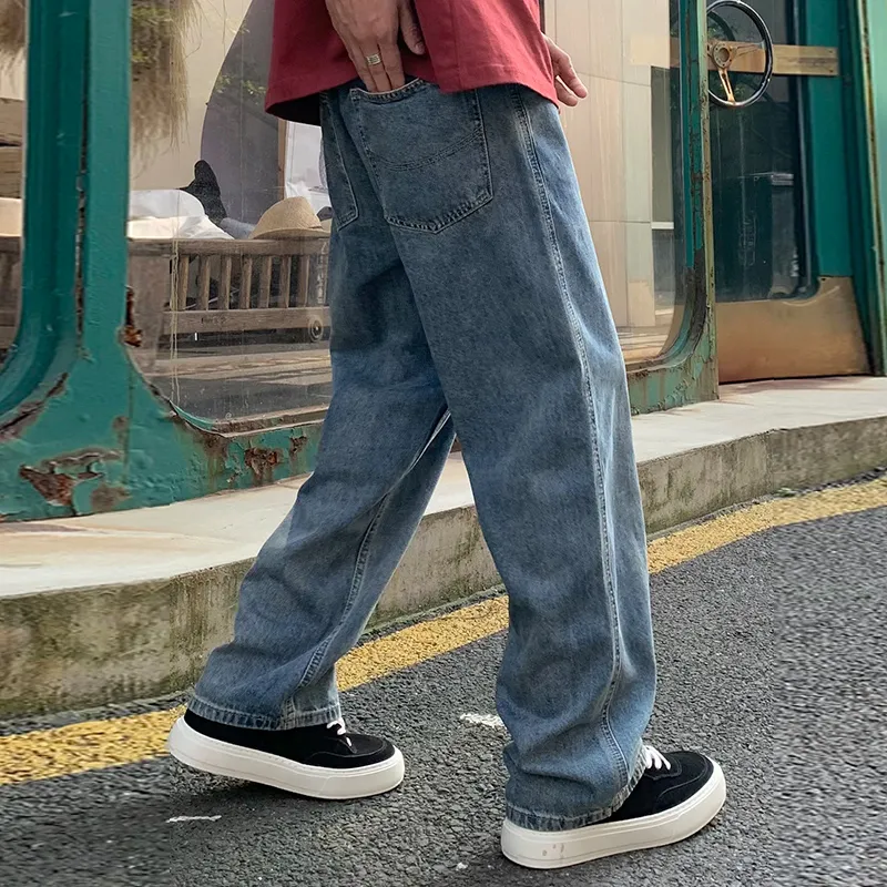 【dme】 Jeans Men's Dark Washed Color-4