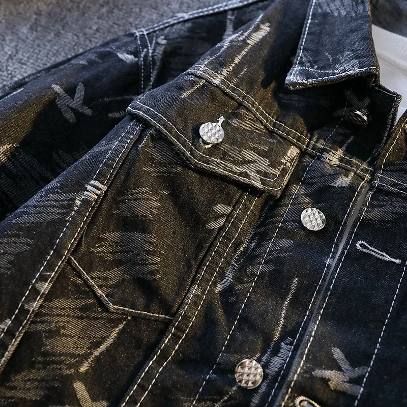 【dme】 Denim Jacket Unisex Black-4
