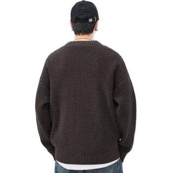 【dme】 Sweater Men's Dark Coffee