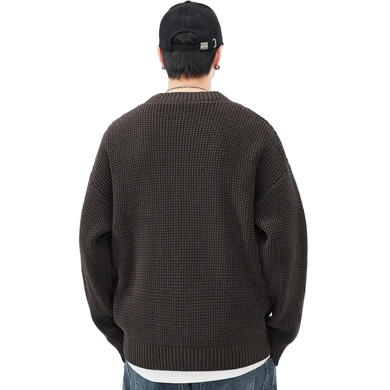 【dme】 Sweater Men's Dark Coffee-0