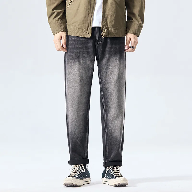 【dme】 Jeans Unisex Charcoal Black-2