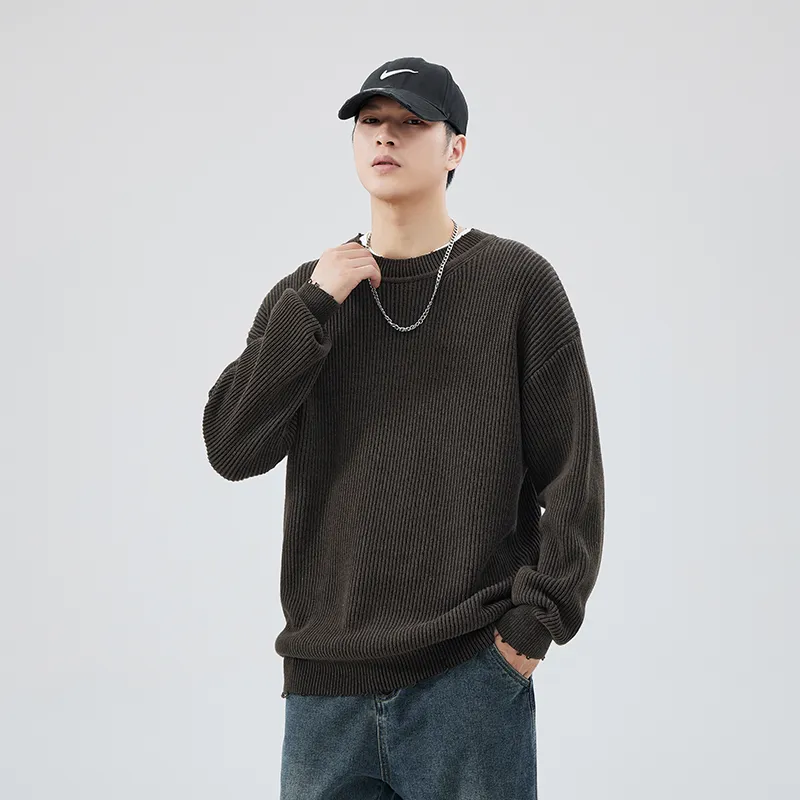 【dme】 Knitwear Men's Coffee Green-1