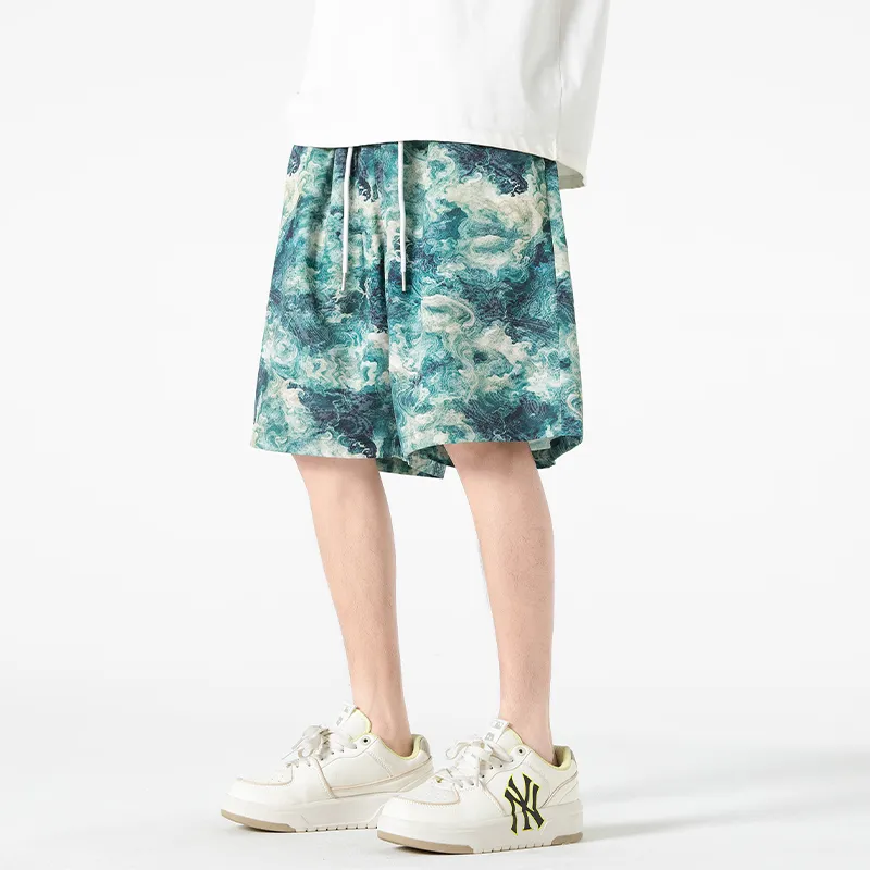 【dme】 Casual Shorts Unisex Sri Lanka Green-5