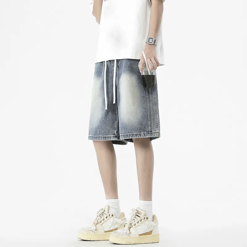 Dme Denim Shorts Unisex-3