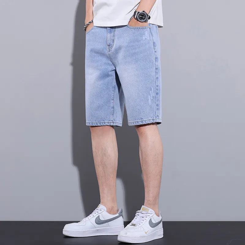 【dme】 Denim Shorts Men's Sky Blue-2