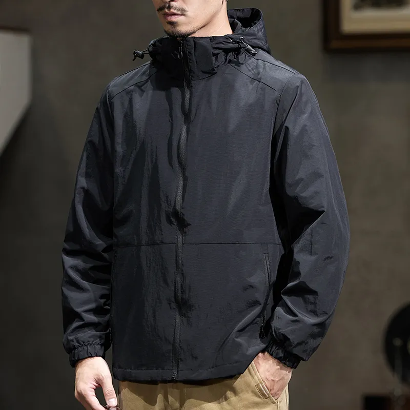 【dme】 Water Resistant Windproof Quick Drying Cold Resistant Windbreaker Jacket Unisex-2