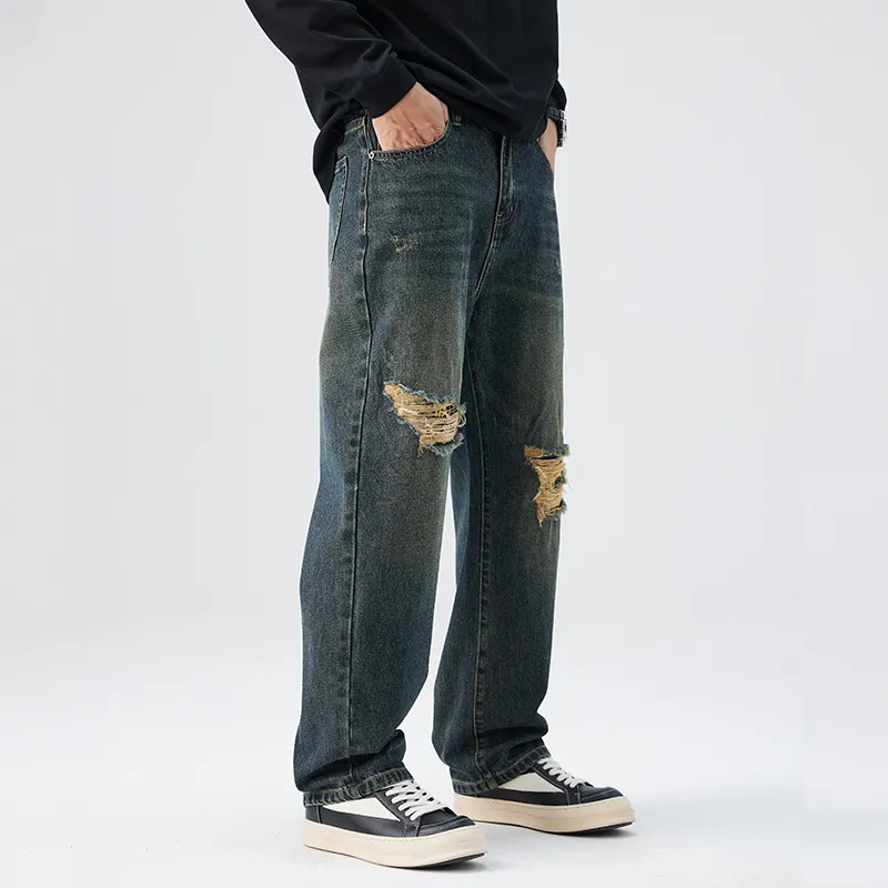 【dme】 Jeans Unisex Retro Nostalgic Blue-2