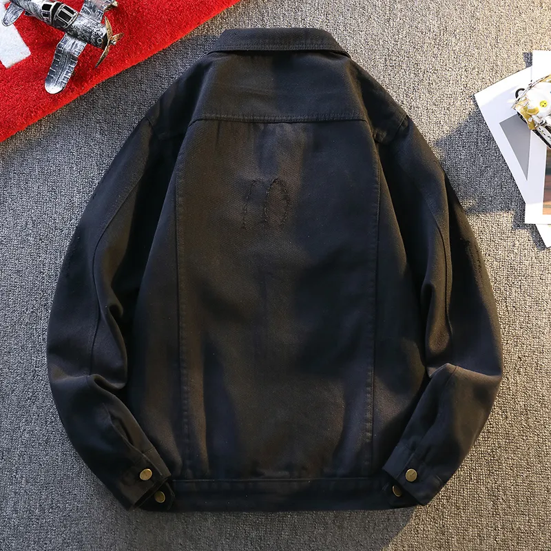 【dme】 Denim Jacket Unisex Black-1