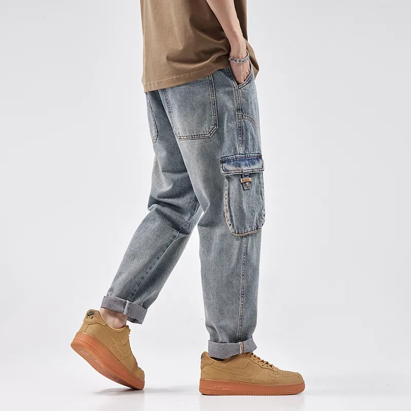 【dme】 Jeans Unisex Vintage Blue-5