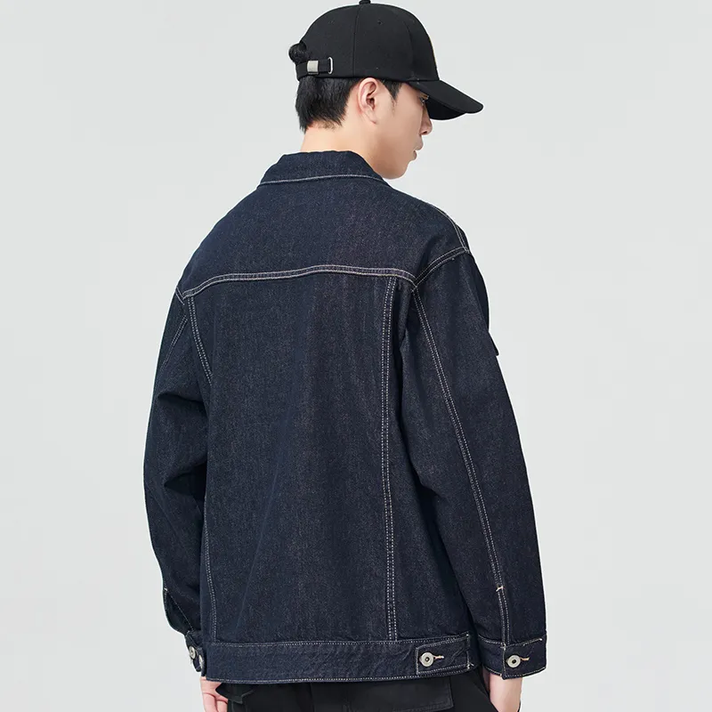 【dme】 Denim Jacket Unisex Dark Blue-6