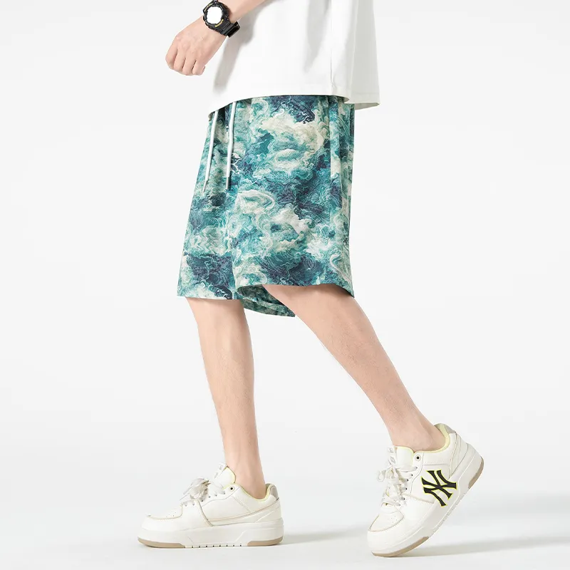 【dme】 Casual Shorts Unisex Sri Lanka Green-4